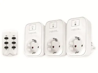 LOGILINK Funksteckdosen-Set 3 Stück, Innenbereich