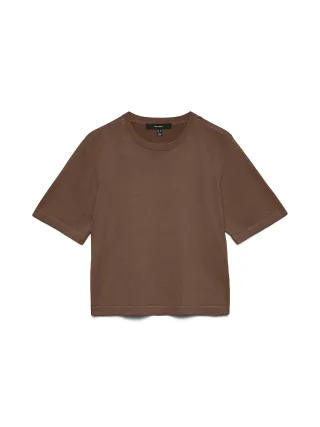 VERO MODA - VMSILJE 2/4 O-NCK OVERSIZE PULL GA NOOS Cocoa Brown - Gr. - XL
