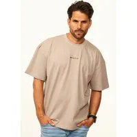 SOULSTAR T-Shirt im Oversize Fit - Herren Kurzarm Shirt mit Rundhals-Ausschnitt Basic Oberteil Crew-Neck kurzärmlig aus 100% Baumwolle für Männer
