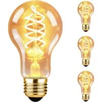 Nettlife LED-Leuchtmittel E27 A60 Leuchtmittel 2200K 4W Glühlampe, E27, 3 St., Warmweiß
