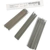 WELDINGER Stabelektroden Sortiment rutile MMA-Schweißelektroden 2,0/ 2,5/ 3,25 mm E 6013 in Box, (110St), gelbe Kunststoffbox