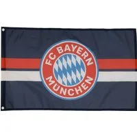 FC Bayern München Fahne "FC Bayern Navy Fahne" mit Ösen
