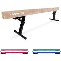 MSports® Balancetrainer Schwebebalken Premium - 245 cm – 5-stufig höhenverstellbar