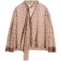 Bhoem Druckbluse BHOEM Fließende Bluse mit Print und Schaldetail (1-tlg)