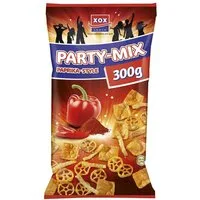 XOX Knabberei, XOX Partymix Paprika Style Kartoffel Weizen Snack feurig würzig 300g