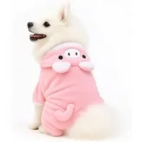 Corimori Hundekostüm Witziges Schwein-Kostüm für Hund & Katze, Flauschiges Schweinchen Kostüm, Tierpullover mit Kapuze & Öhrchen