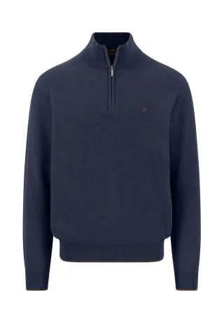 FYNCH-HATTON - Troyer-Zip, Structure ink blue - Gr. - L