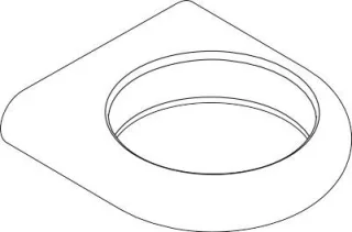 Hansgrohe Abdeckung Axor Logo für Halteelement chrom, 96110000 96110000