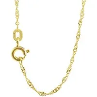 HOPLO Goldkette Goldkette Singapurkette Länge 50cm - Breite 1,2mm - 585-14 Karat Gold, Made in Germany
