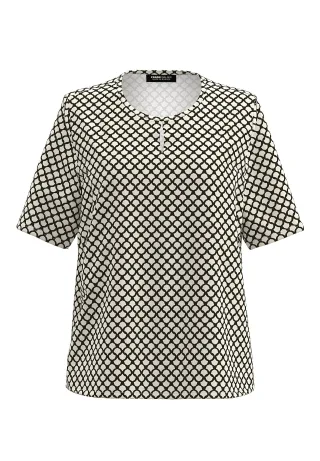 FRANK WALDER - Shirt NOS mit Knopfleiste - Gr. - 36