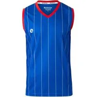 Stark Soul® Trainingsshirt Ärmelloses Sport T-Shirt "Pinstripes" mit V-Ausschnitt mit Logo-Print