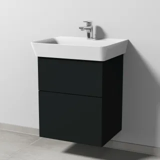 Sanipa 3way Waschtischunterbau zu Ideal Standard Connect Air Cube Waschtisch mit 2 Auszügen, Vulkan- SP6471V