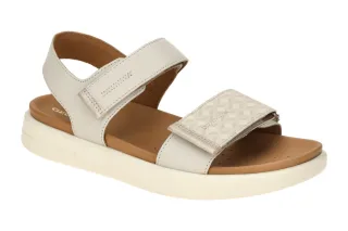Geox D45PAE 04304 C5322 Damen Sandale - Grau lt sand - Atmungsaktiv und wasse...
