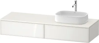 Duravit Zencha Konsolenwaschtischunterbau wandhängend Weiß n/a & Supermatt 1600x550x281 mm - ZE4814R ZE4814R64840000