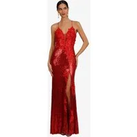 Kraimod Abendkleid mit Spaghettiträgern und Rückenschnürung