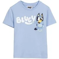 Cerda T-Shirt Bluey Kinder T-Shirt kurz 100 % Baumwolle Sommer Shirt Mädchen Jungen