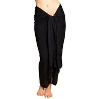 PANASIAM Sarong Pareo einfarbig in 2 Größen als Strandtuch Strandkleid Strandrock, Viskose, oder Bikini Cover-up Tuch für den Strand Schultertuch Schal Halstuch