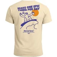 Neverless Print-Shirt Herren T-Shirt Backprint Make One Epic Thing Per Day Grafikprint mit Print