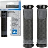 FISCHER Fahrrad Fahrradlenkergriff Set Professional Fahrrad-Griffe Schraubgriffe (2x Lenkergriffe, 2-St., Set), Set 132mm Lenker-Griffe Ergo Antirutsch Lenkergriffe Fahrradgriffe