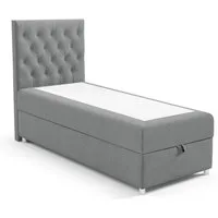Best for Home Boxspringbett Trinity K-14 mit Bettkasten & PUR-Topper Komfort – Einzelbett (Komplettset, 1-St., 70x200 80x200 90x200 100x200 cm), Stauraumfunktion, 18 cm Bonellfederkernmatratze H3