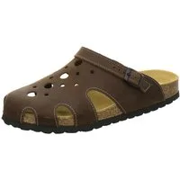 AFS-Schuhe 309367 Clogs Pantolette für Herren aus Leder mit Fußbett, Hausschuhe Made in Germany