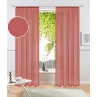 OTTO home Gardine XANA (1 St), Kräuselband, transparent, Voile, Bestseller, einfarbig, 1 bzw. 2 Schals, pflegeleicht, Beststeller!
