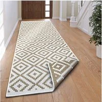 OTTO home Läufer Ronda Wendeteppich, rechteckig, Höhe: 5 mm, Sisal-Optik, Flachgewebe, In- und Outdoor, geometrisches Boho Design