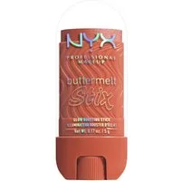 NYX PROFESSIONAL MAKEUP Highlighter BUTTERMELT STIX GLOW BOOSTING HIGHLIGHTER STICK, mit Cupuaçu- und Kokosnussbutter, für einen ultimativen Glow