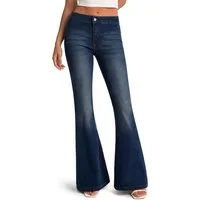 Imily Bela Schlagjeans Damen Formende Schlagjeans (Packung, 1-tlg., 1per-Pack) elastisch