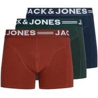 Jack & Jones Boxer Sense Trunks (Packung, 3-St., 3er-Pack) Baumwollmischung, elastisches Bündchen