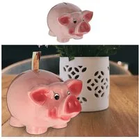 CEPEWA Spardose Sparschwein XXL rosa 25 cm Spardose Schwein