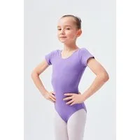 tanzmuster Body Ballettbody Sally aus weicher Baumwolle Kurzarm Trikot fürs Kinder Ballett