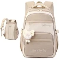 MOPUEA Schulrucksack Schulrucksack wasserabweisend atmungsaktiv leicht gepolstert