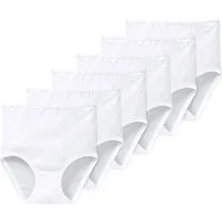 Schiesser Taillenslip 6er Pack Original Classics Feinripp (Spar-Set, 6-St) Taillen Slip - Baumwolle - Traditionelle Passform, Formstabil