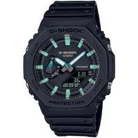 CASIO G-SHOCK Chronograph GA-2100RC-1AER, Quarzuhr, Armbanduhr,Herrenuhr,digital,bis 20bar wasserd.Resinarmband