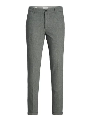 JACK&JONES - JPSTMARCO JJHENRY CHINO SN grey melange - Gr. - 34