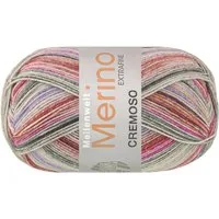 LANA GROSSA MEILENWEIT 100 g Merino Extrafine CREMOSO Häkelwolle, 420 m (extraweiche 4-fach Merino-Sockenwolle), 100 g