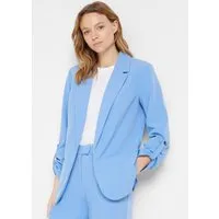 bonprix Jackenblazer mit klassischem Reverskragen, mit Stretch-Material, Krempelärmel