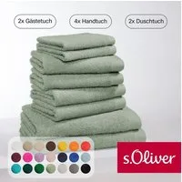 s.Oliver Handtuch Set s.Oliver, Premium Qualität, 600 gr/m², Walkfrottier (Set, 8-St), 2 Gästetücher 30x50, 4 Handtücher 50x100, 2 Duschtücher 70x140