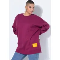 Studio Untold Sweatshirt Sweatshirt oversized Statement Patch Langarm