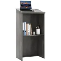 COSTWAY Stehpult, Stehtisch mit Ablagefläche, Kabeldurchführung 58x40x116,5cm