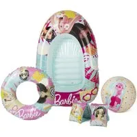 Barbie Badespielzeug Schwimmset mit Boot für Kinder 4-teiliges Set (4-tlg)