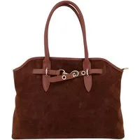 BRISE TASCHE Schultertasche Brise Handtasche aus Wildleder & Nappaleder – Stilvoll & Elegant, Edle Kombination aus Wildleder & Nappaleder, hochwertige Verarbeitung