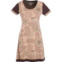 Vishes Sommerkleid Mini Kleid kurzarm Baumwolle Sommerkleid Mandalas Alternative Bekleidung, Ethno, Hippie, Retro Style