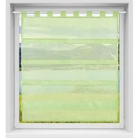 Bestlivings Vorhang (1 St), Schlaufen, transparent, Microfaser, Küchengardine in "Raffoptik", Transparente Bistrogardine mit Schlaufen