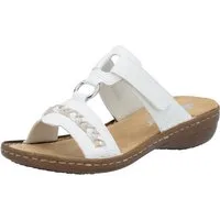 Rieker Pantolette, Keilabsatz, Sommerschuh, Schlappen in sommerlicher Optik