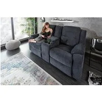 riess-ambiente Sessel HOLLYWOOD dunkelgrau - Kinosessel, Fernsehsessel, verstellbar, Wohnzimmer · Getränkehalter · Strukturstoff · Federkern · Modern