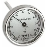 TFA Dostmann Gartenthermometer TFA 19.2008 Analoges Kompostthermometer aus Edelstahl