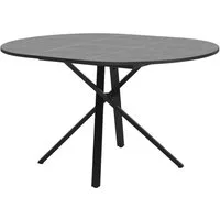 ML-DESIGN Esstisch Ausziehbar Esszimmertisch für 4-6 Personen Küchentisch Wohnzimmertisch, Moderner Rund Tisch 100-140cm mit X-Stahlgestell für Küche & Esszimmer