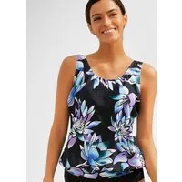 bonprix Tankini-Top, Oversize-Passform, Bündchen am Saum, rundum bedrucktes Design